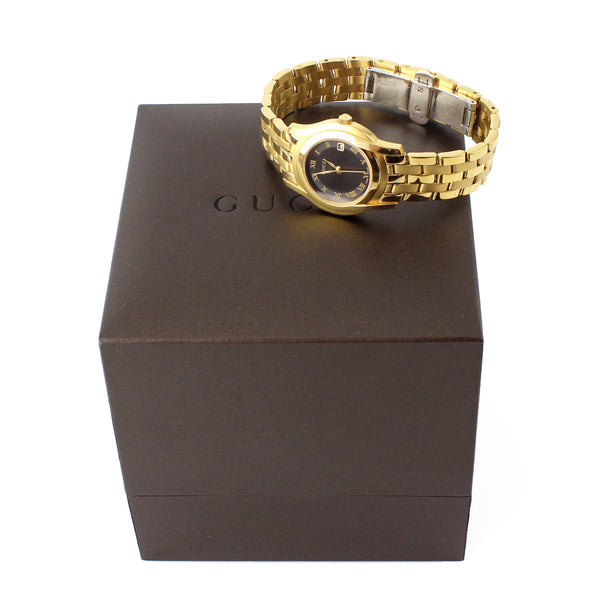 Gucci Gold Roman Numbers Ladies Watch