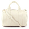 Alexander Wang Stud-Bottom Cream Leather Rocco Duffel