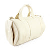 Alexander Wang Stud-Bottom Cream Leather Rocco Duffel
