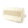 Alexander Wang Stud-Bottom Cream Leather Rocco Duffel