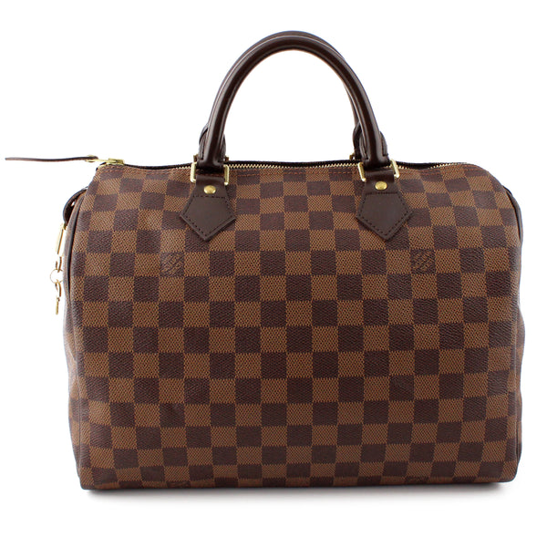Louis Vuitton Damier Ebene Speedy 30 Satchel