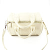 Alexander Wang Stud-Bottom Cream Leather Rocco Duffel