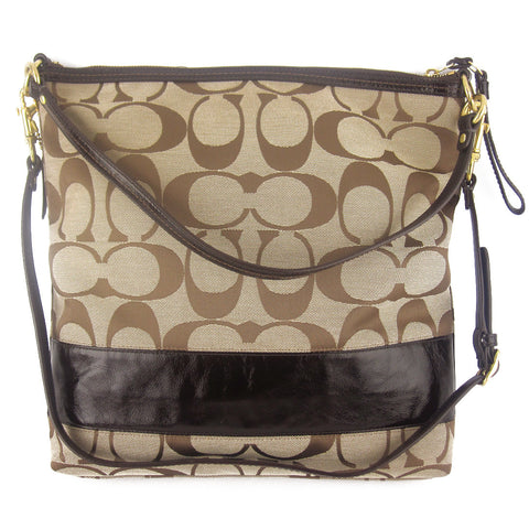 Coach Large Two-Way Canvas Messenger - Brown