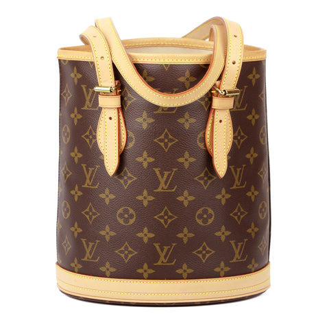 Louis Vuitton Monogram Petit Bucket Shoulder Bag