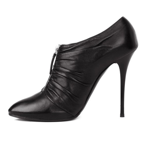 Giuseppe Zanotti Zadina Ruched Zip Booties sz 41
