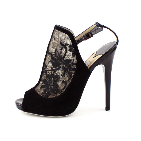 Jimmy Choo Maylen Suede & Lace Sandals sz 36 / 6