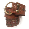 Gloria Vanderbilt Brass Studded Leather Belt XS-S