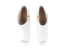 Burberry White Peep-Toe Wedge Bootie sz 41