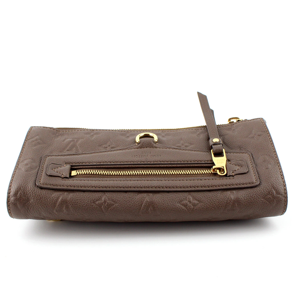  Louis Vuitton Monogram Empreinte Taupe Petillante Clutch