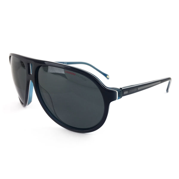 Carrera Teal Blue Flat Top Aviator Sunglasses