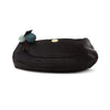 Coach Black Satin Pom-Pom Shoulder Bag
