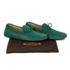 TOD's Men's Green Suede Leather Mocassin Loafers sz 9.5