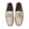 Louis Vuitton Taupe Grey Leather Loafers sz 8