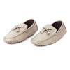 Louis Vuitton Taupe Grey Leather Loafers sz 8