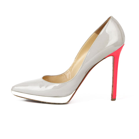 Christian Louboutin Pigalle Plato Patent Leather Pumps sz 39.5