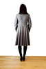 Max Mara Sportmax Grey Virgin Wool Funnel Collar Trench Coat XS 38