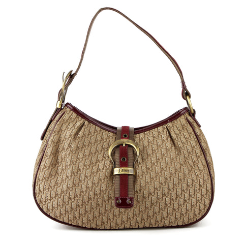 Dior Vintage Monogram Canvas Shoulder Bag