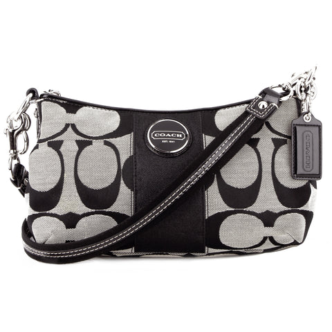 Coach Black Monogram Crossbody & Clutch