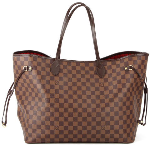 Louis Vuitton Damier Ebene Neverfull GM Tote