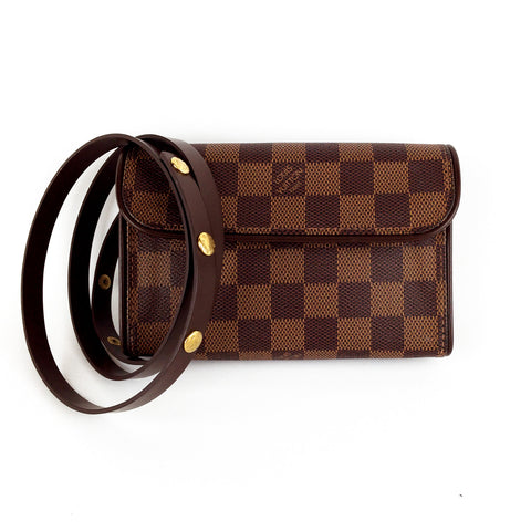 Louis Vuitton Damier Ebene Florentine Belted Pochette