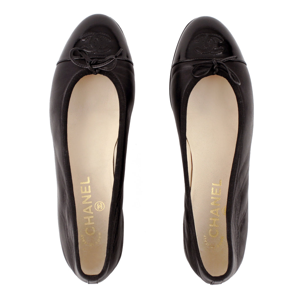 chanel ballet flats size 8.5