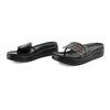 Donald J Pliner Python Print Platform Thong Sandals sz 9
