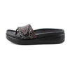 Donald J Pliner Python Print Platform Thong Sandals sz 9