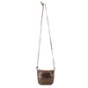 Whiting & Davis Bronze Metal Mesh Mini Crossbody Bag