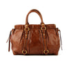 Miu Miu Vitello Lux Shopper Bag - Palissandro Brown