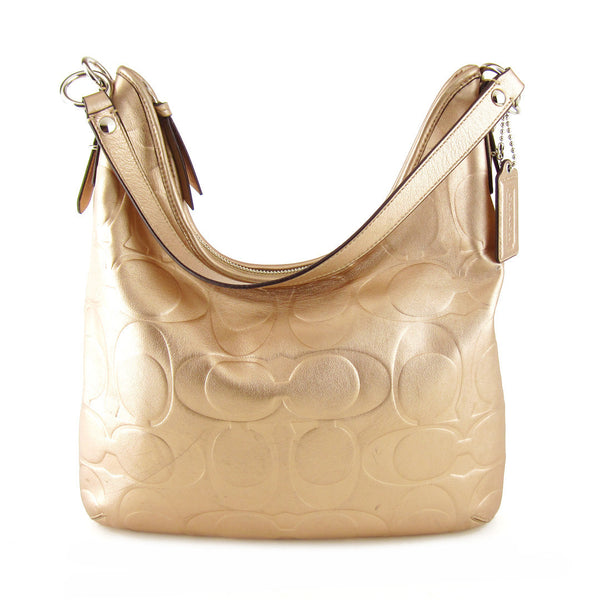 Coach Signature Embossed Two-way Hobo