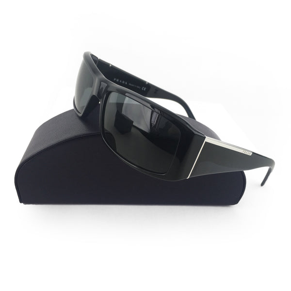 Prada Unisex Black Shield Sunglasses