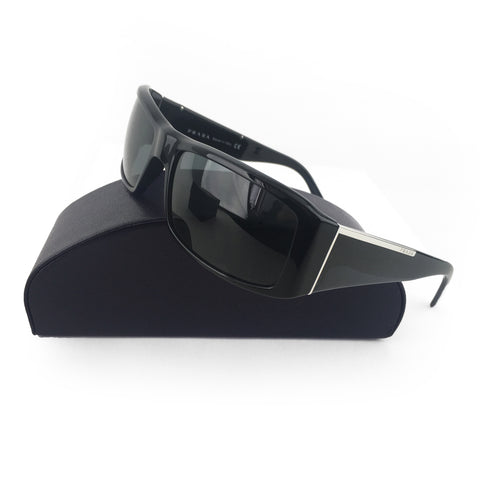 Prada Unisex Black Shield Sunglasses