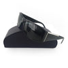 Prada Unisex Black Shield Sunglasses