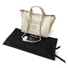 Chanel Deauville Small Studded Ivory Tote
