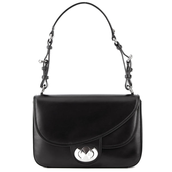 Christian Dior Classic Box Black Leather Shoulder Bag