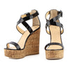 Guiseppe Zanotti Patent Strap Platform Wedges sz 39.5/9