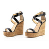 Guiseppe Zanotti Patent Strap Platform Wedges sz 39.5/9