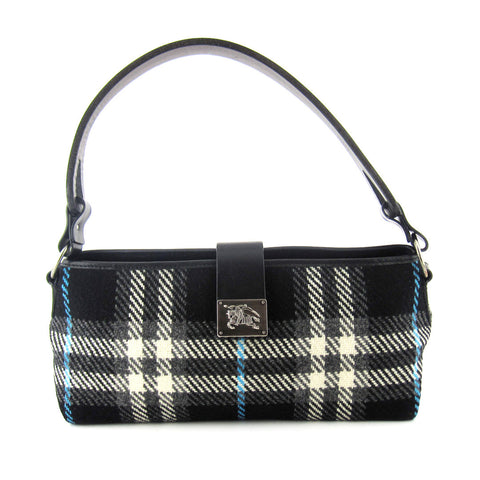 Burberry Check Wool Shoulder Bag