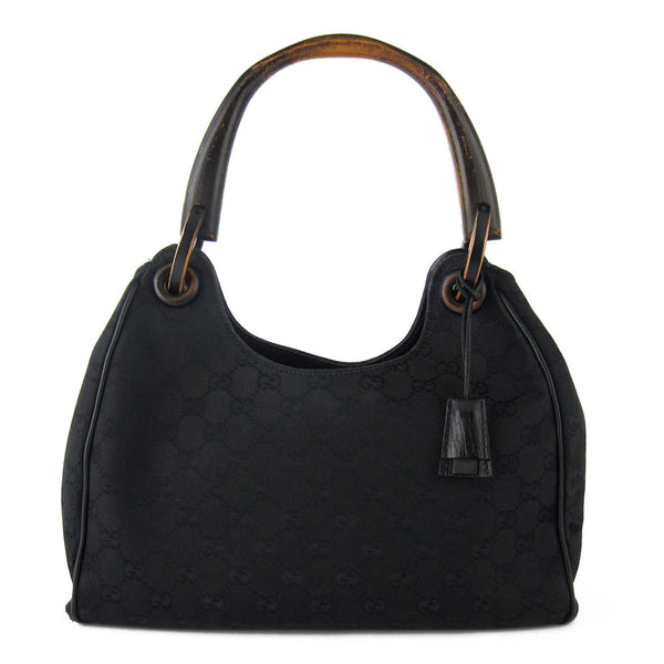 Gucci Black Canvas Satchel