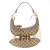 Gucci Small GG Canvas Bamboo Horsebit Hobo