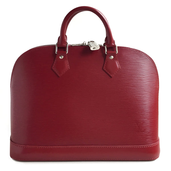 Louis Vuitton Epi Rubis Red Alma PM Satchel