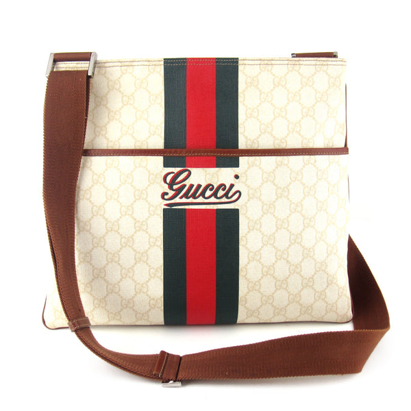 Gucci Flat Coated GG Canvas Messenger