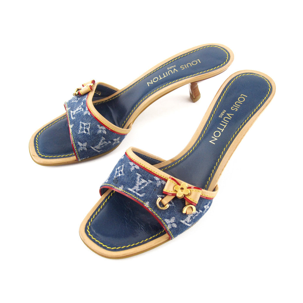 louis vuitton denim sandals