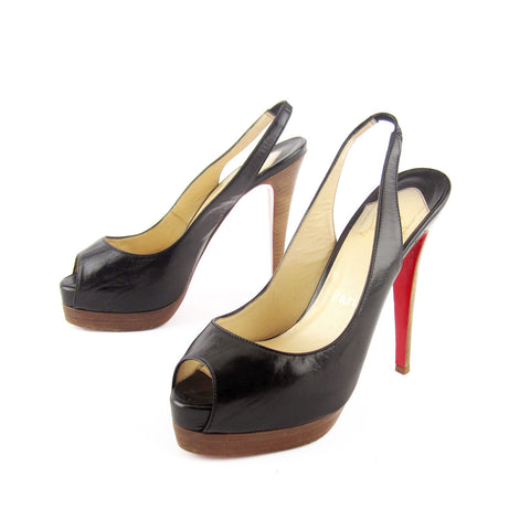 Christian Louboutin Lady Peep Toe Pumps sz 37