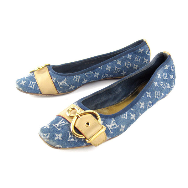 Louis Vuitton Denim Ballet Flats sz 38