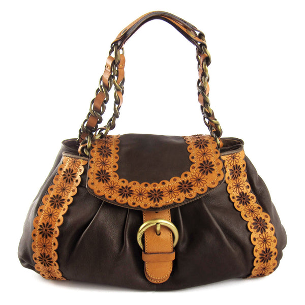 Moschino Flowers Chain Shoulder Bag