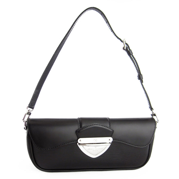 Louis Vuitton Black Epi Montaigne Clutch