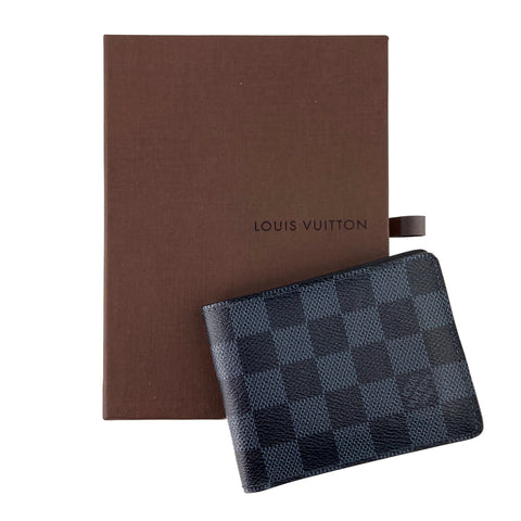 Louis Vuitton Damier Cobalt Canvas Multiple Bifold Wallet