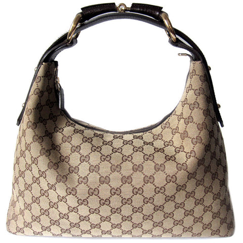 Gucci Canvas Medium Horsebit Hobo