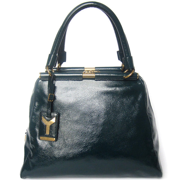 YSL Majorelle Large Patent Tote